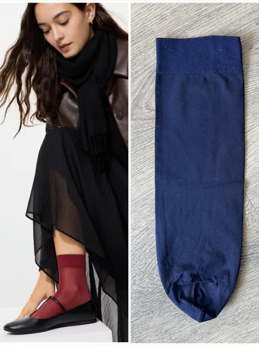 Uniqlo Sheer Crew Socks (NEW)